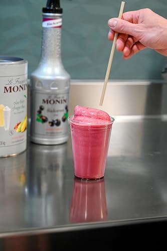 Monin FruchtPüree Mix Schwarze Johannisbeere (1 x 1,0l) - für Cocktails, Smoothies, Fruchtgetränke und Desserts mit intensivem Beeren - Geschmack hohe Fruchtanteil