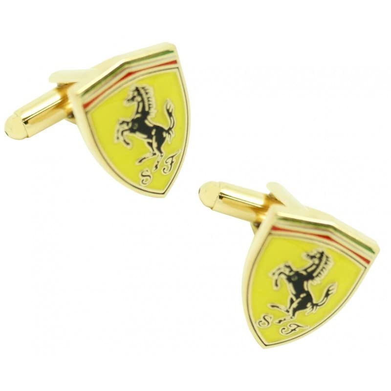 MasGemelos - Ferrari Cufflinks : Amazon.co.uk: Fashion