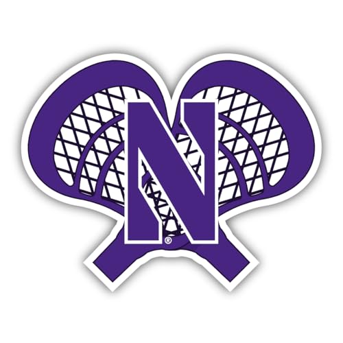 Northwestern University Wildcats Lacrosse Vinyl Decal Sticker – Officially Licensed 4-Inch