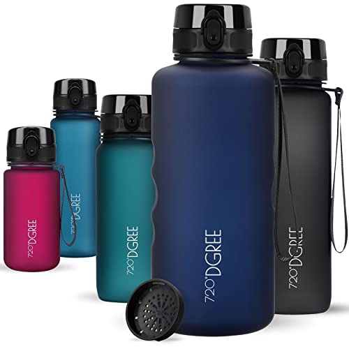 Image of 720DGREE UberBottle 2L + Fruit Sieve Soft Touch BPA-Free Leak-Proof XXL Water Bottle Ideal for Sports, Gym, Hiking, Camping, University, Yoga, Work