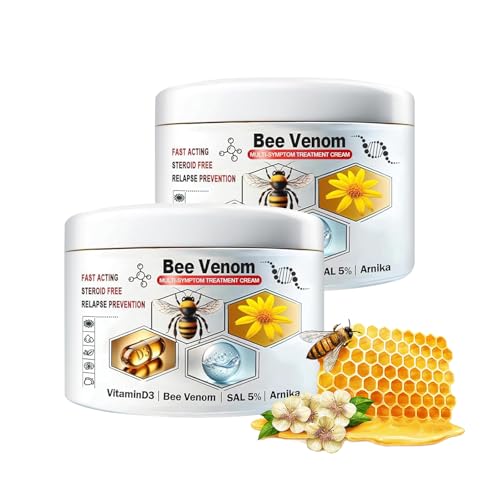 Bee Venom Skin Treatment Cream, New Professional Bee Venom Repair Cream for Women for All Skin (2 Bottles)