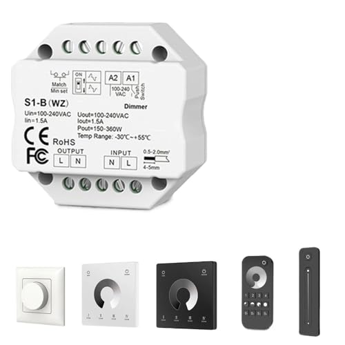 Atenuador LED Triac de 220V para regular la intensidad de la luz sin parpadeo 2