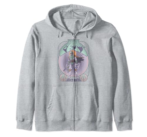 Hoodie Star Wars Boba Fett veste zippée style vintage pour vos soirées cinéma et sorties