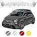 Wraplab Windschutzscheibe Aufkleber | Kompatibel mit Abarth 500, 595, 695 (Weiß glanz)