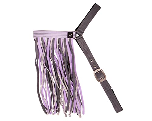 QHP Fliegenfransen Collection extra Kehl- und Stirnriemen (Pony, Lavender)