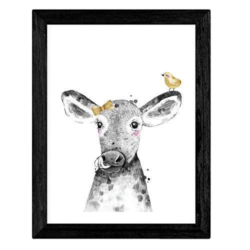 Nacnic Set of 4 sheets of Animals Children Son Hat, in A4 size, Poster paper 250 gr Frameless, Modèle 5 - Image 3