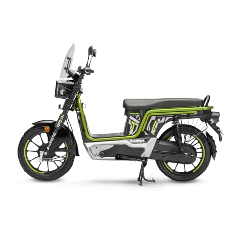 Image of Kinetic Green E-Luna X3 Prime Electric Scooter with charger - Sparkling Green - Ex-Showroom