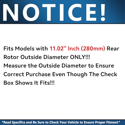 Image of Detroit Axle - Rear Brake Kit for 2004-2013 Mazda 3