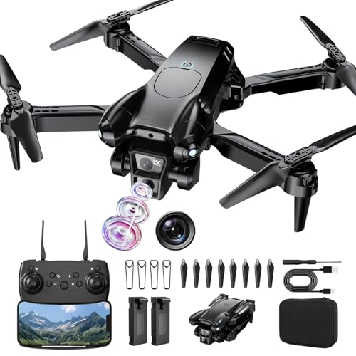 ASFSFQ Drone with Camera 1080P HD,Mini Drone for Beginners Kids Adults,Foldable RC Quadcopter with...