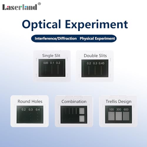 Image of Young's Double-Slit Experiment Single Slit Double Slits Interference Diffraction Grating Sheet Optical Physical Experiment Kit Optics Elements