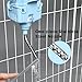 Vannon Small Animal Water Dispenser for Cage, 30oz Auto Feeding Crate Water Bottle for Rabbit, Chinchilla, Ferret, Guinea Pig, Squirrel, Hedgehog, Pet Nozzle Diameter: 10mm, BPA Free, Blue