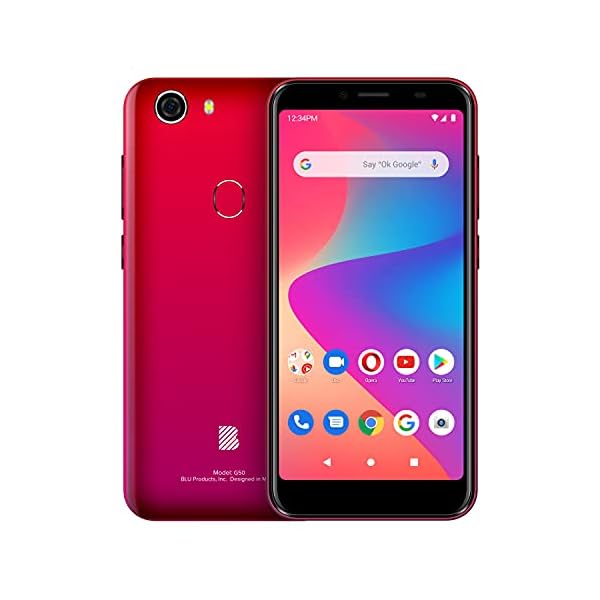 BLU-G50-2021-All-Day-Battery-Unlocked-55-HD-Display-32-GB-13MP-Camera-US-Version-US-Warranty-Red BLU G50 | 2021 | All Day Battery | Unlocked | 5.5” HD+ Display | 32 GB | 13MP Camera | US Version | US Warranty | Red