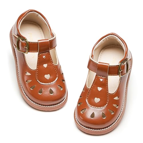 Image of PHIRAMIN Toddler Girl Mary Jane Dress Shoes-Little Girl School Uniform Shoes for Wedding Party