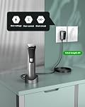 Superer Chargeur pour Philips Norelco HQ8505, 2000 3000 5000 7000 9000 Series, MG5750 MG7750 MG7770 MG7790, QP6510 QP6520 QP6531, BG7030 BG7040, S9987, pour le cordon d'alimentation Phillips Shaver Trimmer