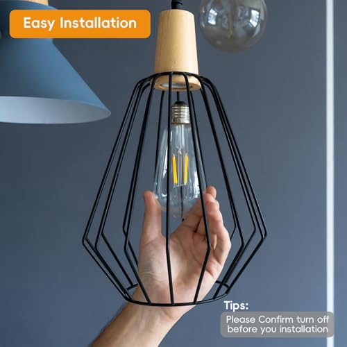 Image of Jensense Edison Bulbs E26 LED Bulb 60 Watt Equivalent, Vintage LED Light Bulbs CRI90+ ST19, Dimmable Clear Light Bulbs (5000K Daylight, 8watt-32 Pack)