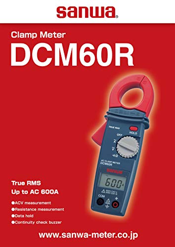 Image of Sanwa Japan Dcm60R Trms 600A Ac Digital Clamp Meter, Grey