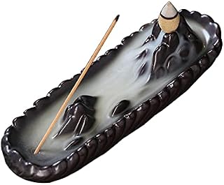 Ceramic Incense Burner Returning Incense Burner Scented Candle Holder Two-in-one Handcrafted Ceramic Incense Burner for Home Decoration