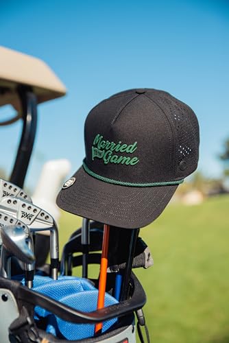 Image of BRIMZ Golf Performance Hat - Tee Holder & Magnetic Brim - Breathable Sweat & Water Resistant Golfing Snapback Cap