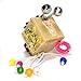 Travel Toy for Toddlers Busy Board - Busy Cube - Activity Board Toddler Toys - Montessori Toy - Educational Toy For Babies - Sensory Toy - Activity Cube - Buckle Toy - Puzzle Toy