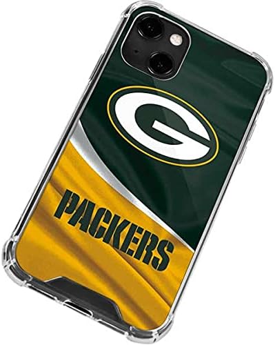Skinit Clear Phone Case Compatible with iPhone 13 - Officially Licensed NFL Green Bay Packers Design