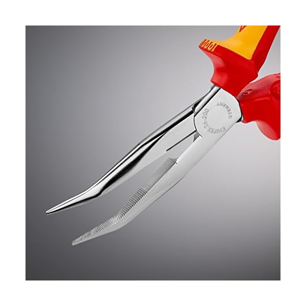 Knipex 26 26 200 – Flachrundzange mit Schneide, VDE-geprüft & Jokari 20050 Abisolierzange Super 4 plus – Bild 5