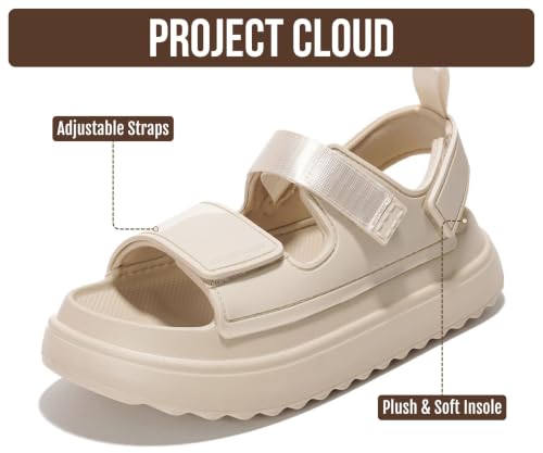 Image of Platform sandals for women Womens sandals with soft insole-Platform sandals