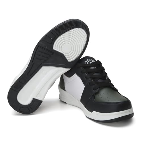 Image of Casual White Sneaker Shoe for Boys Lightweight Polyurethane Upper Lace-Up Shoes for Kid's & Boy's