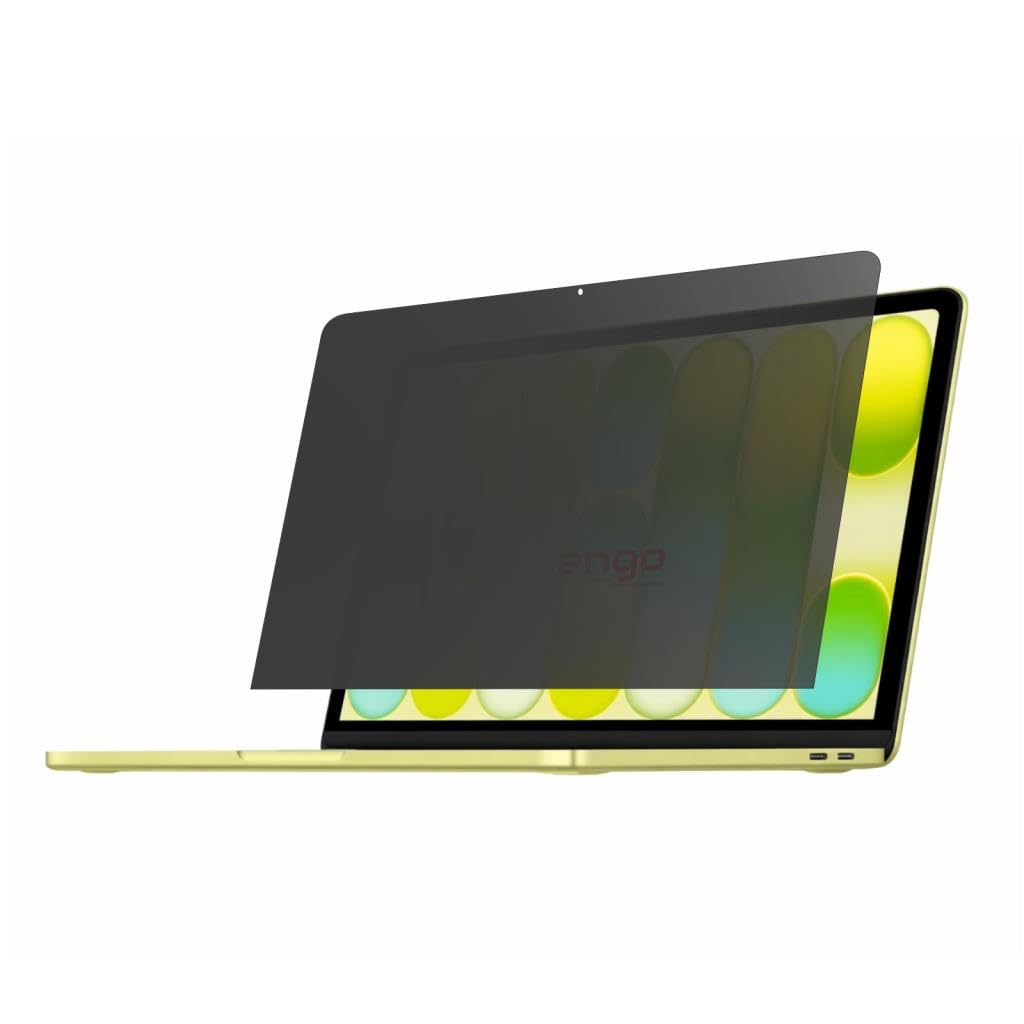 Engo Apple Macbook Neo 13 İnç İle Uyumlu Hayalet Ekran Koruyucu Notebook, Yandan Görünmeyen Anti-Spy Gizlilik (Privacy) Laptop Koruması, 9H Temperli Nano Kırılmaz Esnek Cam, Parlama Önleyici A3404