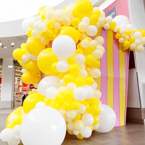 Image of Voircoloria Yellow Balloons, 66pack 12inch Yellow Latex Party Balloons for Graduation, Wedding, Birthday, Gender Reveal, Baby Shower, Anniversary, Sunflower and Honeybee Theme Party Decorations