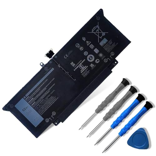 Image of 52Wh JHT2H Laptop Battery Replacement for Dell Latitude 7310 7410 Series | For Dell P34S P34S001 Latitude 7410 Chromebook Enterprise, HRGYV WY9MP 4V5X2 0HRGYV 09YYF 35J09 0WY9MP 04V5X2, 7.6V 6500mAh