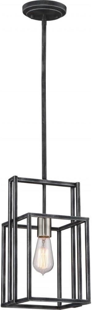 Nuvo Lighting 60/5851 Restoration One Light Vanity from Lake Collection in Two-Tone Finish