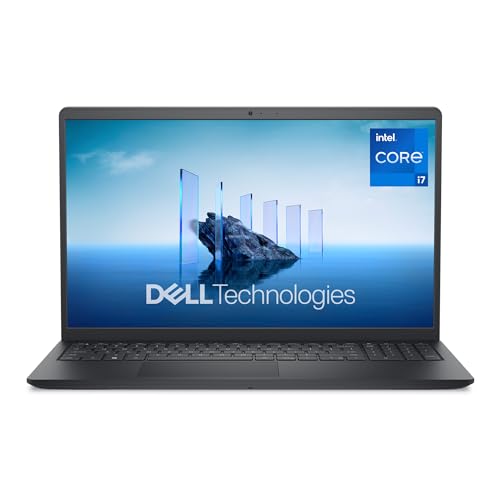 Dell 15 Ordinateur Portable DC15250 – 15,6' FHD 120Hz, Intel Core i7-1355U, Graphiques Intel UHD, 16Go RAM, 512Go SSD, Webcam HD, Windows 11 Home, Clavier AZERTY, Carbon Black