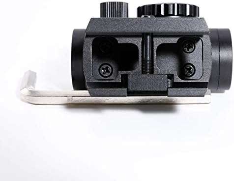 Hiram Green Red Dot Sight 1x20mm Micro Rifle Scope 4 MOA Reflex Sight with Illuminated Reticle and 7 Brightness Levels, 20mm Picatinny Rail Riser Scope Mount, Waterproof Fogproof Tactical Accessory