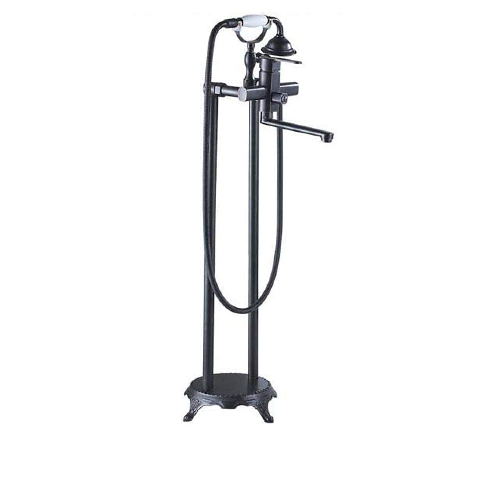 Mitigeur baignoire sur pied au fini chromé éclatant pour salle de bain design