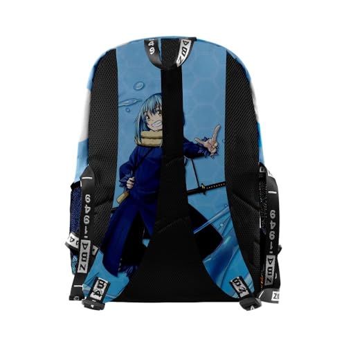 ISaikoy Anime That Time I Got Reincarnated as a Slime Backpack Daypack Laptop Bag 3D Printing School Bag Bookbag 82