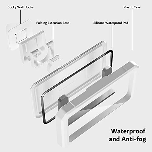 Soporte de baño PZOZ anticaídas y salpicaduras con rotación para smartphone 5