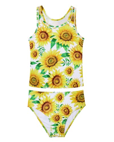 Image of Century Star Girls Tankini Swimsuit UPF 50+ Racerback Bathing Suit for Teen Girls 2 Piece Swimsuit Summer Beach Swimwear