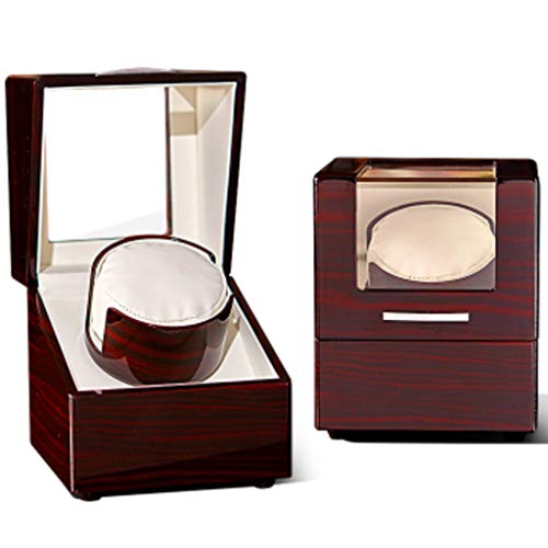 Preisvergleich Produktbild SuRose Automatik Uhrenbeweger Box Uhrenbeweger Auto Dual Uhrenbeweger Leder Aufbewahrungsbox Display 2 Uhrenbeweger Gehäuse Automatik Rotationsbeweger