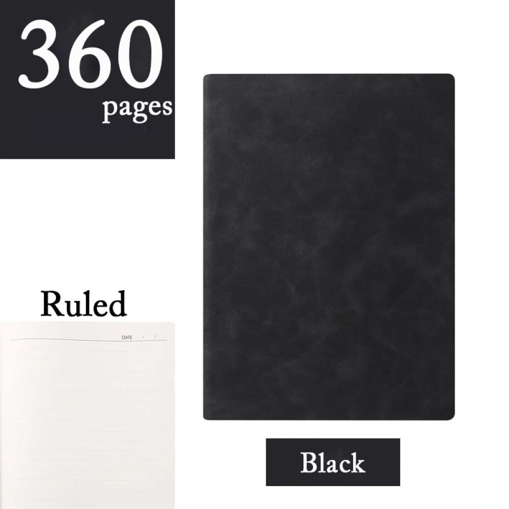 Cahier A5/B5, 360 pages vierges/grille adaptées au bureau de l'école, agenda de bloc-notes de planification, carnet de croquis de dessin d'art, ligné B, B5