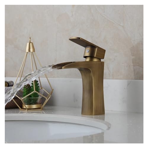 Mitigeur de lavabo cascade en laiton pour évier et vasque rétro - 3