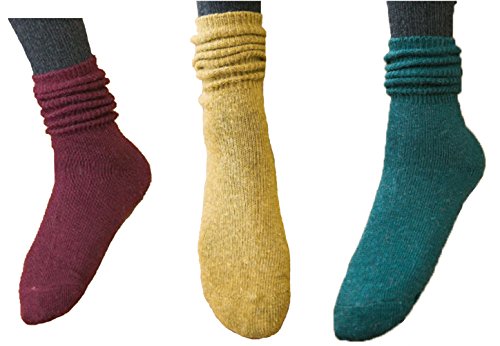 YIJIAOYUN Calze calda spessa da donna da 3 paia Calze da donna in maglia di cashmere invernale da donna