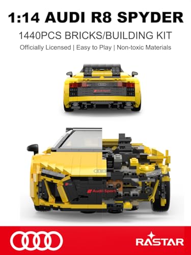 RASTAR Kit de Bloques para Audi R8 Spyder 1:14 miniatura 2