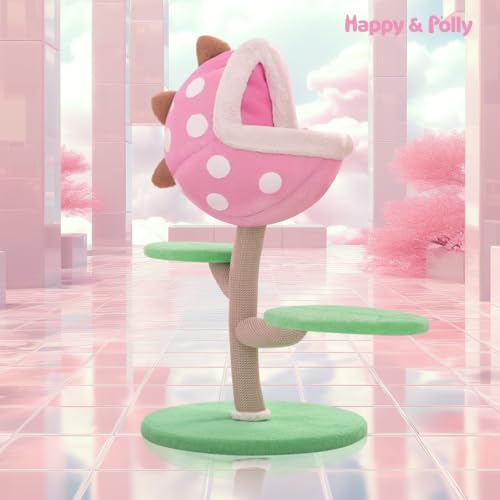 Árbol para Gatos Moderno Forma Flor 32 Pulgadas miniatura 2
