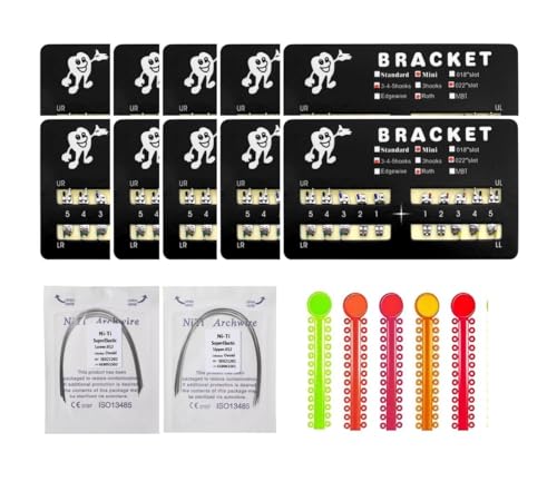Sino Dental Group 200pcs/Pack Teeth Model Mini Roth Brackets Roth 022 Slot Bondable with Hook on 345