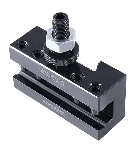 Image of Accusize Industrial Tools Style Axa Boring, Turning and Facing Quick Change Tool Post Holder for 5 /8'' Turning Tools, Style 2 Ex-Large, 0250-0102T