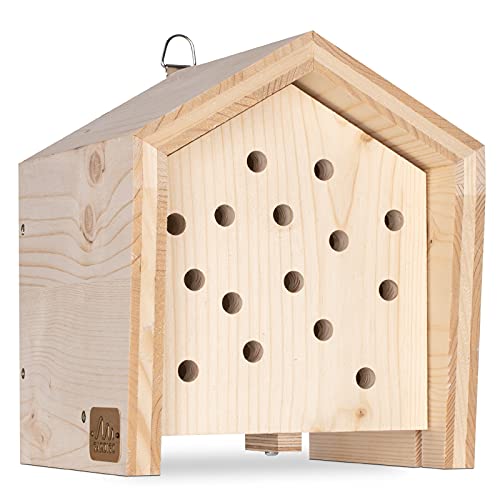 Hotel para mariquitas de madera maciza para control de plagas 2