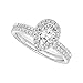 Gybify Anillo de Diamantes con Gota de Agua,Juego de Añillos con Circonita de Compromiso Bodas Promiso Aniversario Regalo,Anillo de Diamantes para Mujer