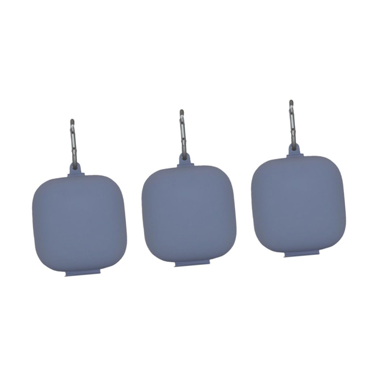 DOITOOL Estuche para Auriculares con Hebilla De Metal 3 Unidades Color Gris Protector De Silicona