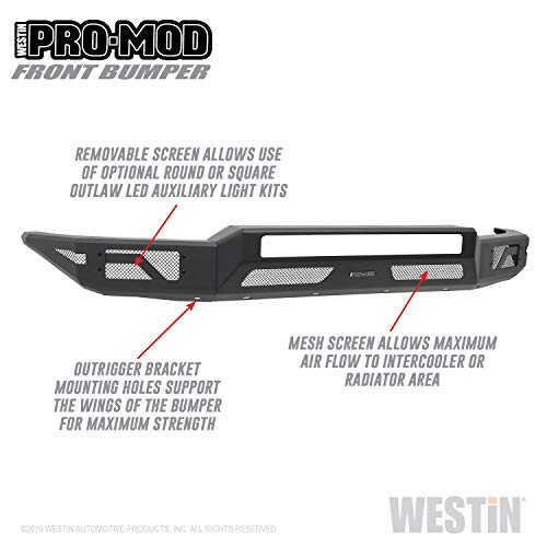 Westin 58-41035 Textured Black Pro-Mod Front Bumper Tundra 2014-2020