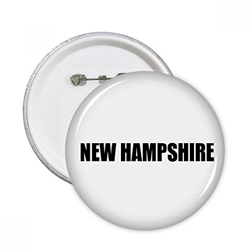 Pins New Hampshire multicolore pour personnaliser un sac à dos de voyage